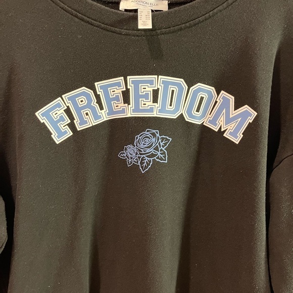 🖤 ADDITION ELLE “FREEDOM” Sweatshirt - 2X - Picture 4 of 9